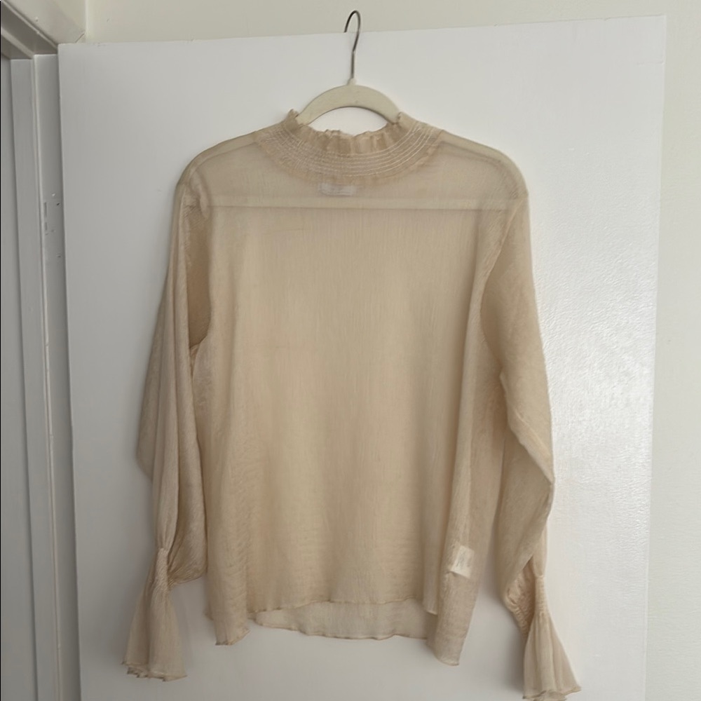 Elegant Cream Women's Top